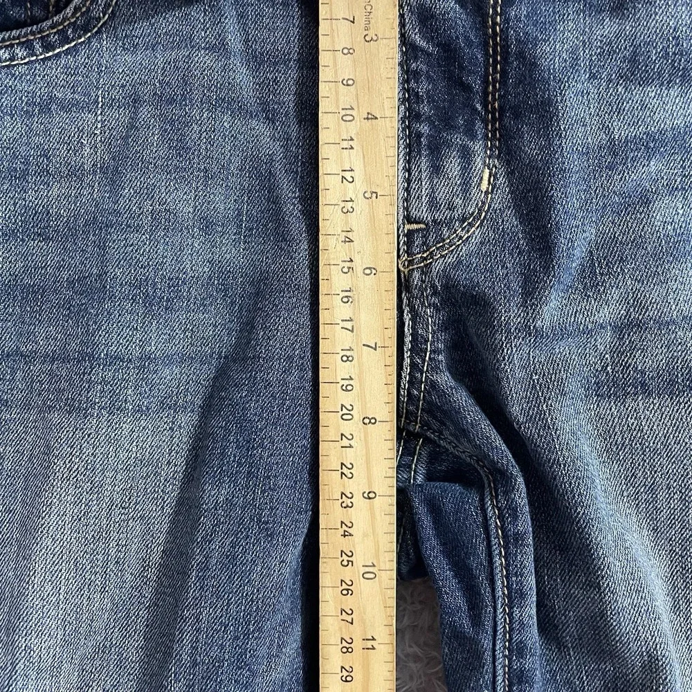 American Eagle Jeans Womens Size 10 Artist Low Rise Dark Wash Blue Denim Stretch - Picture 5 of 8